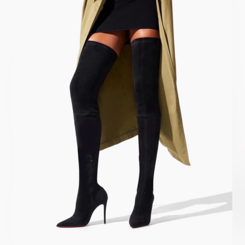 Christian Louboutin
Kate 85MM Suede Over-The-Knee Boots